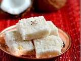 Coconut burfi/thengai burfi recipe-easy diwali sweets