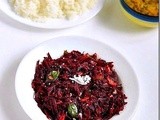 Easy Beetroot Poriyal Recipe-Bachelor’s Recipes