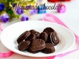 Easy homemade chocolate recipe-how to make chocolate at home with 3 ingredients