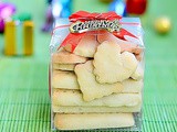 Easy Shortbread Cookies Recipe - Eggless Butter Biscuits - Christmas Recipes