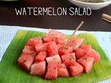 Easy watermelon salad recipe-indian style