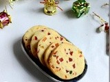 Eggless Tutti Frutti Cookies Recipe/Fruit Cookies-Christmas Recipes