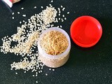 Ellu Podi For Rice – White Sesame Seeds Powder - Til Powder Recipe