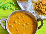 Green Peas Gravy For Rice | Pattani Kuzhambu Recipe
