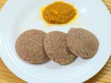 Instant Ragi Idli–Ragi Rava Idli/Ragi Suji Idli Recipe