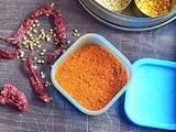 Karnataka Idli Sambar Powder Recipe