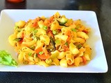 Macaroni Upma Recipe – Indian Style Macaroni Recipes With Vegetables