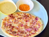 Onion Uthappam Recipe – How To Make Onion Uttapam