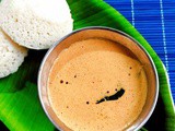 Peanut chutney without coconut, tomato, onion