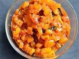 Raw Papaya Pickle (Instant) – Green Papaya Sweet and Sour Pickle Recipe