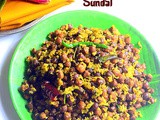Senaga Guggillu Recipe – Brown Chana Sundal / Kala Chana Sundal