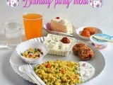 Simple birthday party recipes menu for kids
