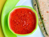 Tomato Garlic Chutney Recipe-Easy Side dish for Roti,Paratha