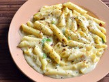 White Sauce Pasta Recipe – Creamy Garlic Pasta In White Sauce