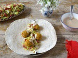 Air Fryer Carrot Falafel with Tahini Sauce