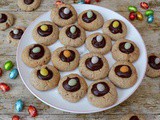 Almond Easter Thumbprint Cookies with Amaretto Chocolate Ganache