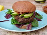 Black Chickpea & Red Quinoa Burgers with Prunes