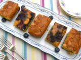 Caramelised Blueberry Blondies