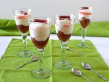 Champagne Syllabub with Orange Rhubarb Compote