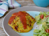 Courgette Sweetcorn Fritters with Chilli Tomato Sauce