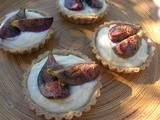 Fig, White Chocolate and Mascarpone Tarts