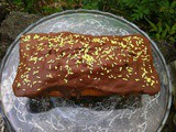 Lemon Cake with Chocolate Icing