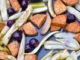 Marinated Tempeh with Roasted Grapes and Fennel