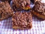 Nectarine Amaretto and Pecan Slice