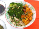 Quinoa Bowl With Broccoli & Pumpkin Three Ways