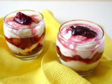 Roasted Plum Parfait with Lemon Curd