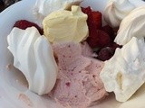 Roasted Strawberry and White Chocolate Ice Cream