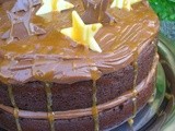 Salted Caramel Chocolate Birthday Cake