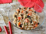 Sicilian Pasta Salad with Tomatoes, Olives & Fresh Herbs