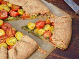 Tomato Galette with Homemade Basil Pesto