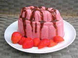 Vegetarian Strawberry Blancmange