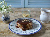Wholemeal Spelt Pancakes with Coffee Cardamom Chocolate Sauce