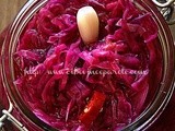 Cavolo rosso sott’aceto- Pickled red cabbage