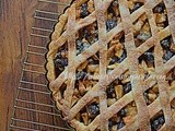 Crostata mele e mirtilli rossi- Apples and cranberry tart