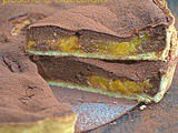 Crostata pesche e cioccolato