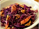 Insalata cavolo rosso mele e noci - Red cabbage, apple and walnut salad