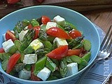 Insalata di asparagi , pomodorini e feta