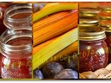 Marmellata rabarbaro e prugne-Rhubarb and plum jam