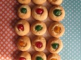 Christmas thumbprint cookies