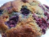 Low fat full-of-berries muffins