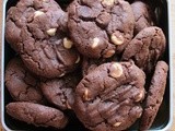 Mocha double chocolate cookies