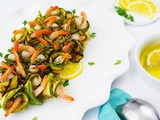 Grilled Zucchine Rolls with Shrimp