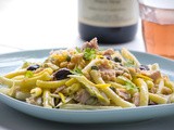 Spaccatelle with Tuna, Artichokes, Olives & Capers