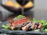 Steak with Black Truffle Sauce