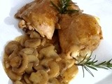 Kura na šampiňónoch (pollo con i funghi)