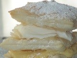 Millefoglie alla namelaka e crema pasticciera